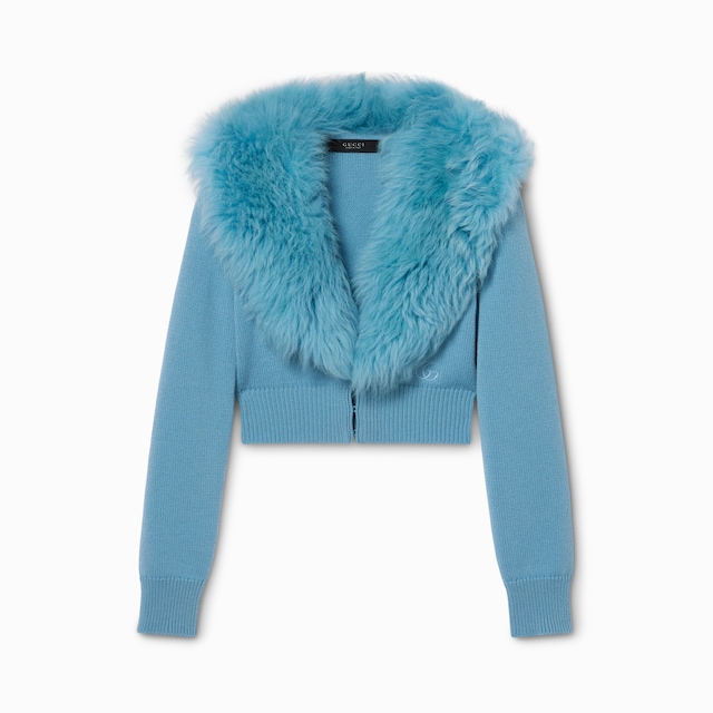 Cárdigan de punto de lana y cashmere